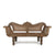 Caned Teak Sofa With Bone Inlay - Ca 80 yrs old | Indigo Oriental Antiques