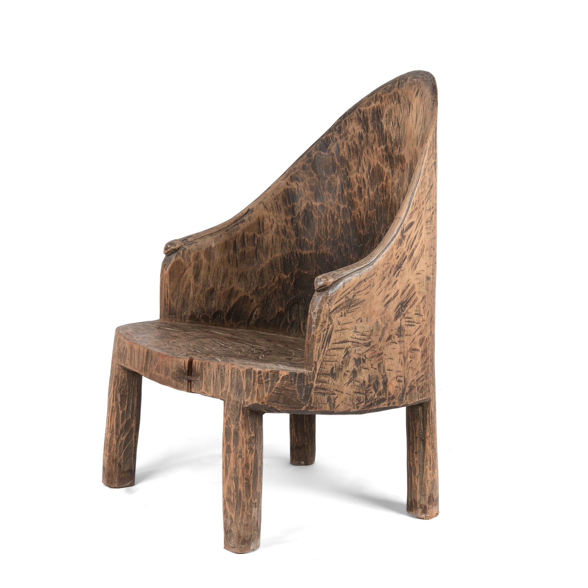 Carved Chair From The Naga Tribe -  Circa 80 Yrs Old - 56 x 51 x 82 (wxdxh cms) - A6211V2