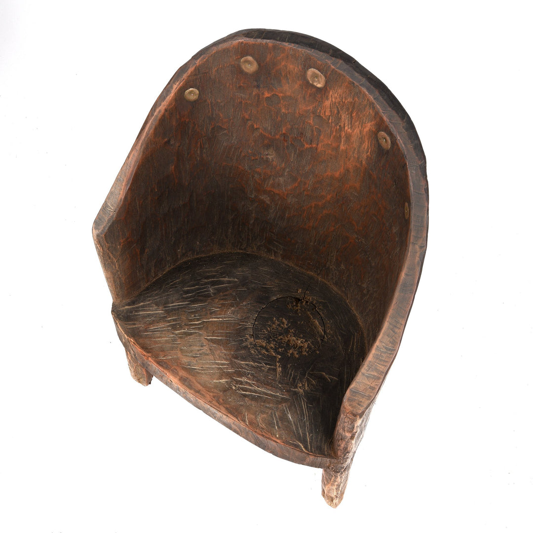 Carved Chair From The Naga Tribe - Circa 80 Yrs Old - 56 x 38 x 85 (wxdxh cms) - A6211V1