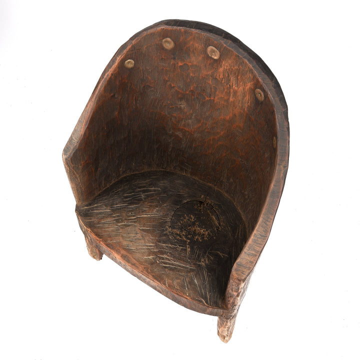 Carved Chair From The Naga Tribe - Circa 80 Yrs Old - 56 x 38 x 85 (wxdxh cms) - A6211V1