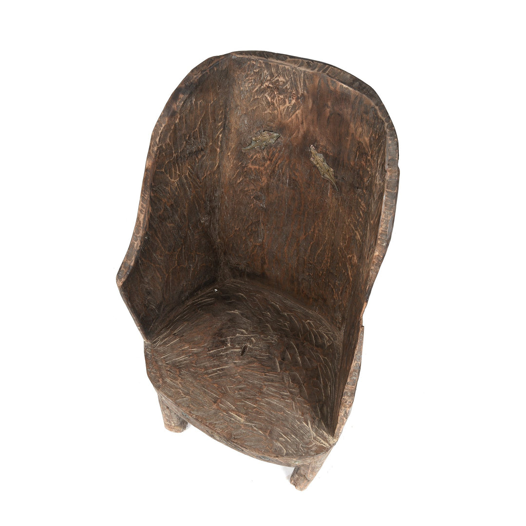 Carved Chair From The Naga Tribe -  Circa 80 Yrs Old - 54 x 41 x 96 (wxdxh cms) - A6211V3