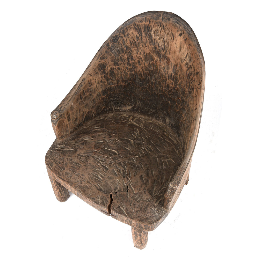 Carved Chair From The Naga Tribe -  Circa 80 Yrs Old - 56 x 51 x 82 (wxdxh cms) - A6211V2