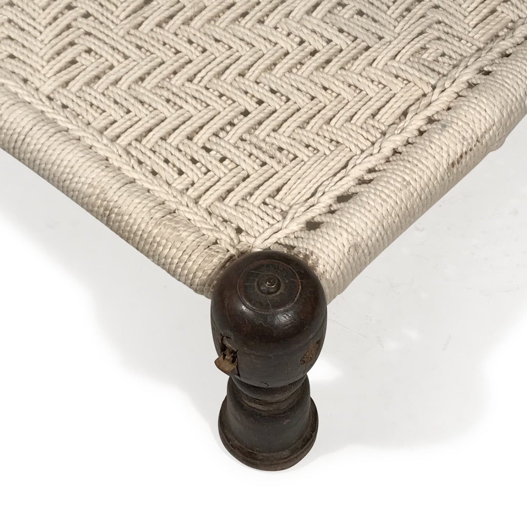 Chip Carved Low Chair From Rajasthan    - 19thC | Indigo Oriental Antiques
