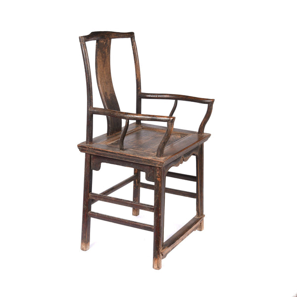 Elm Armchair From Shanxi Province - 19thC