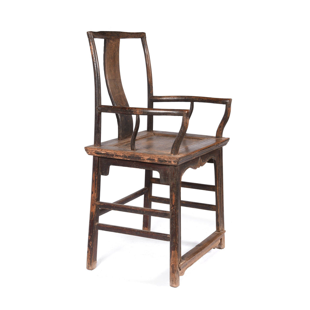 Pair of Chinese Elm Armchair From Shanxi Province - 19thC | Indigo Antiques