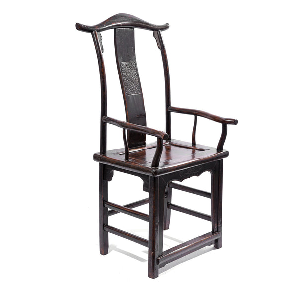 Elm Chinese Officials Hat Chair - 19thC