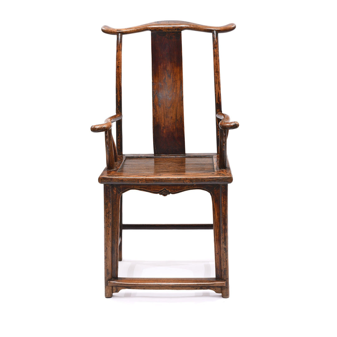 Antique Elm Chinese Officials Hat Chair From Shanxi - 19thC | Indigo Antiques