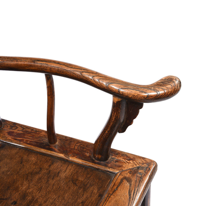 Arm detail from an Antique Elm Chinese Officials Hat Chair From Shanxi - 19thC | Indigo Antiques