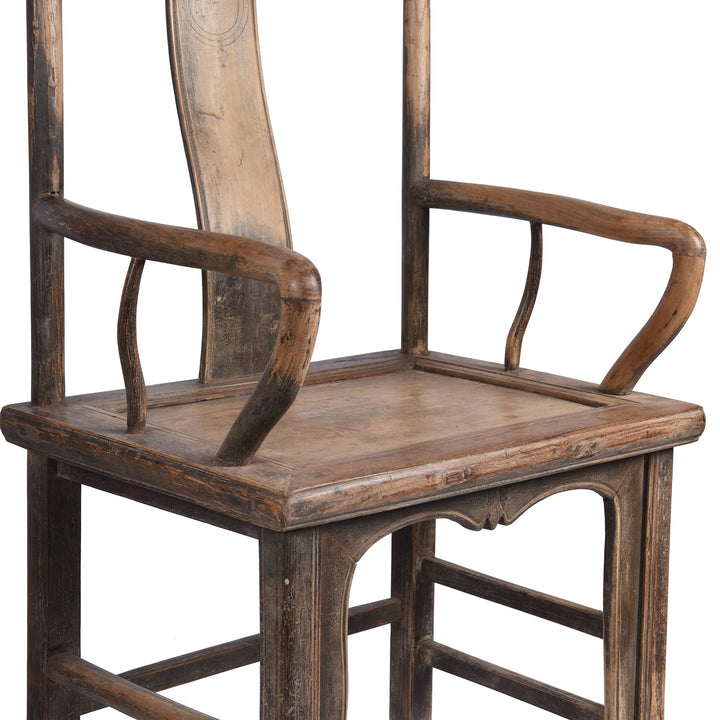 Arm Detail Chinese Official's Hat Chair From Shanxi Province - 19thC | Indigo Antiques