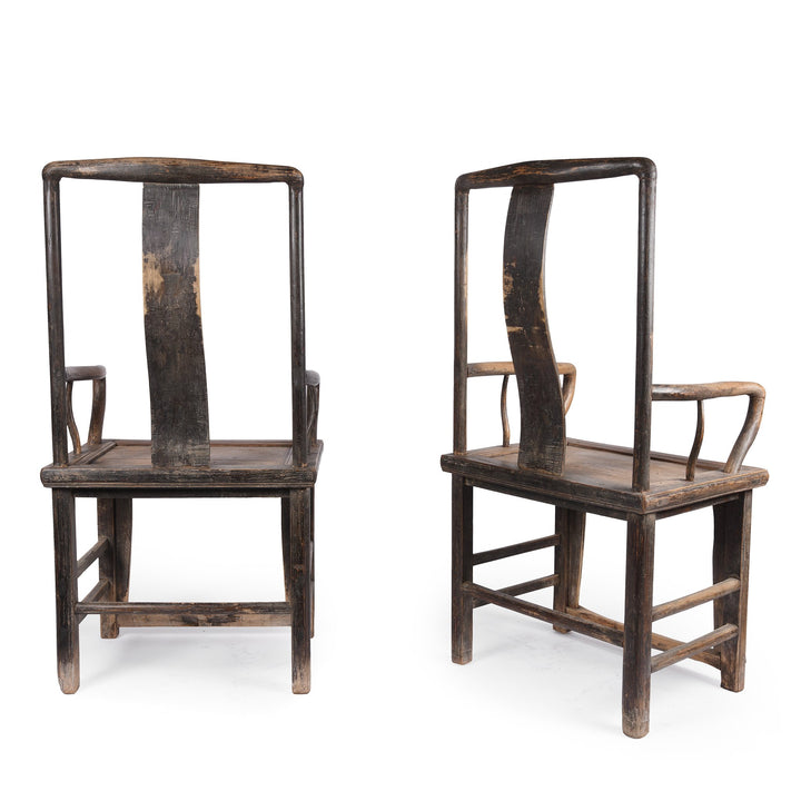 Arm Detail Chinese Official's Hat Chair From Shanxi Province - 19thC | Indigo Antiques