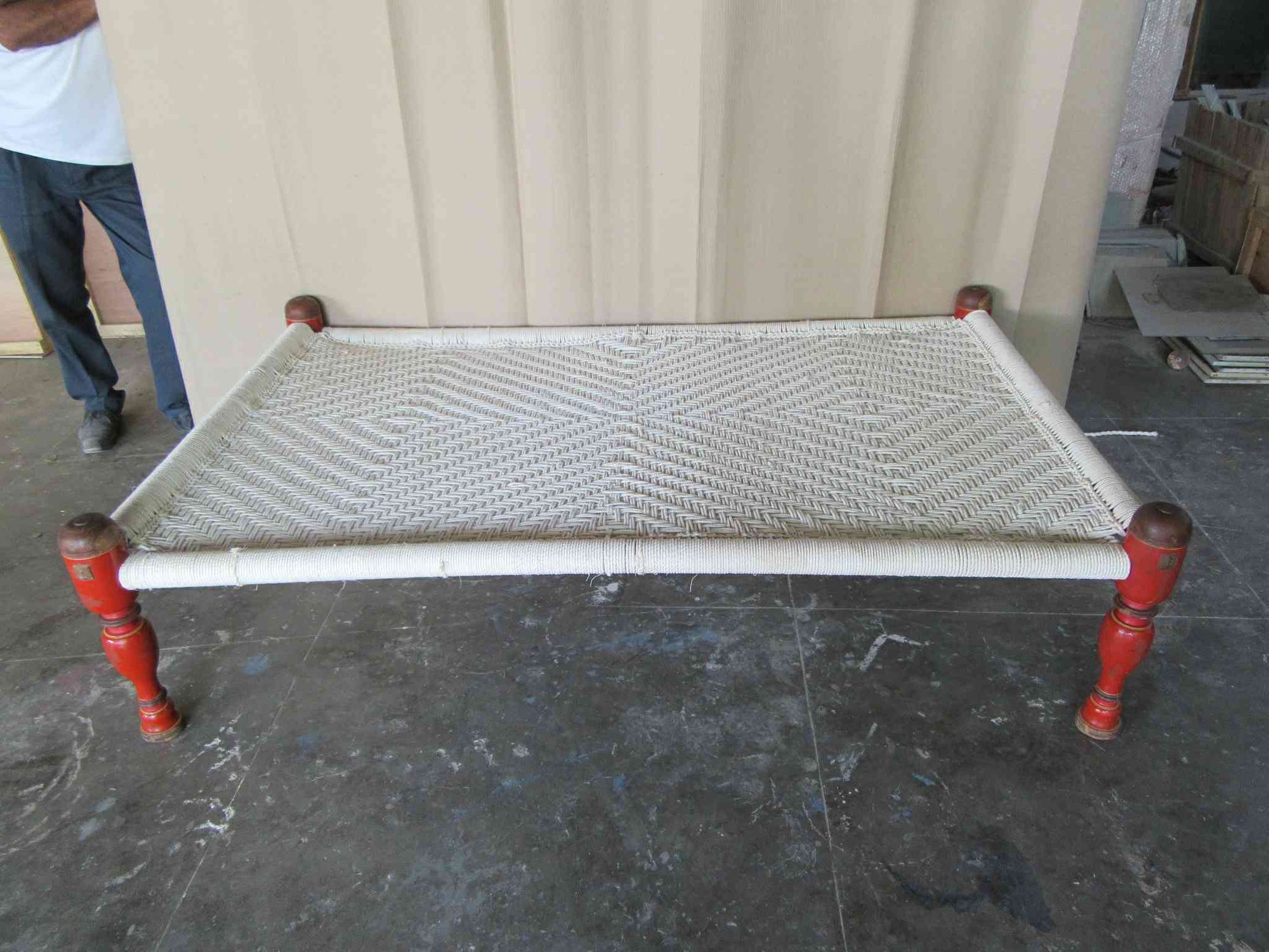 Old Charpoy From Rajasthan - 75 - 100 Yrs Old | Indigo Oriental Antiques