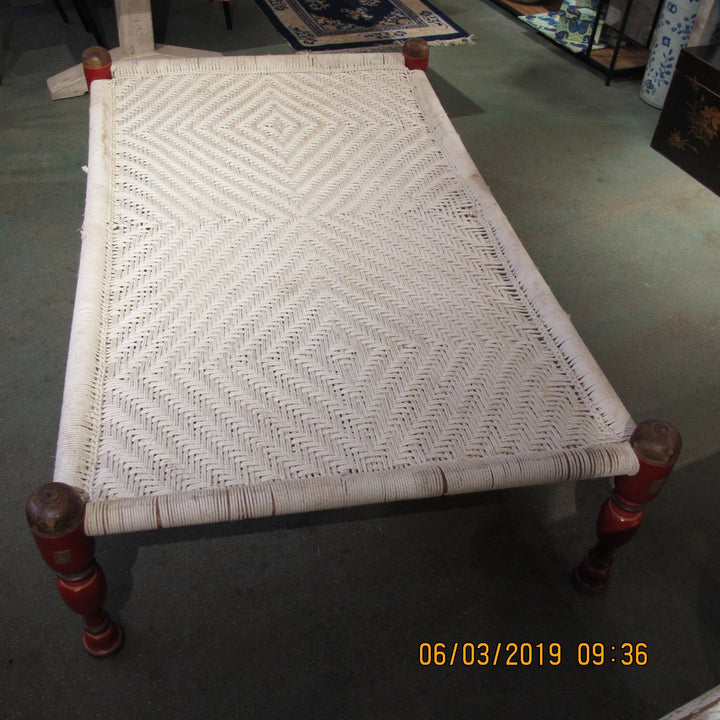Old Charpoy From Rajasthan - 75 - 100 Yrs Old | Indigo Oriental Antiques