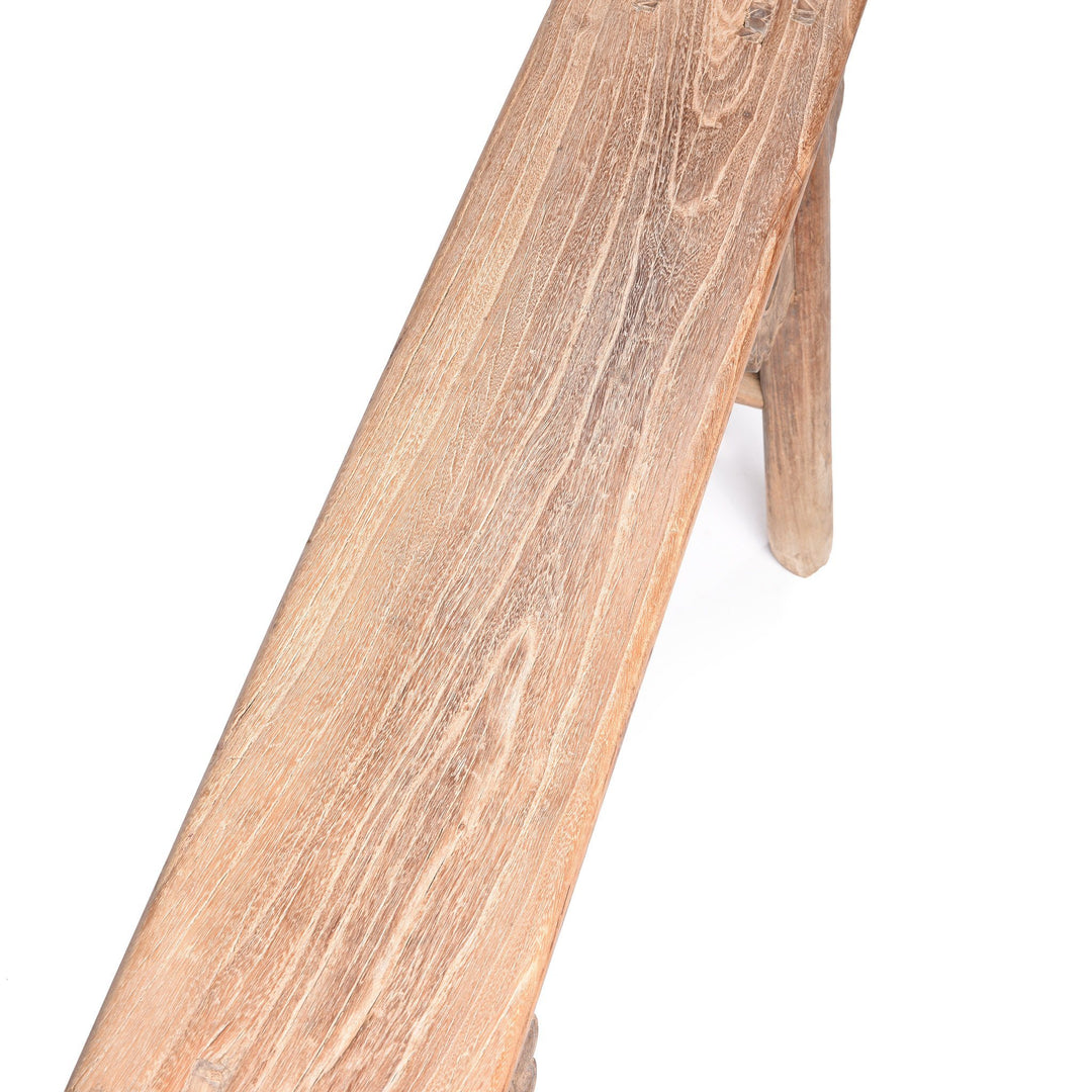 Old Chinese Elm Bench - 19thC