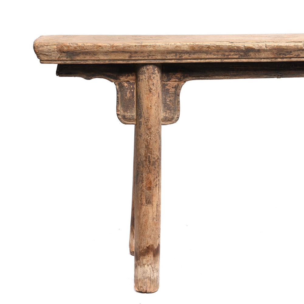 Detail From Old Chinese Elm Bench | Indigo Antiques