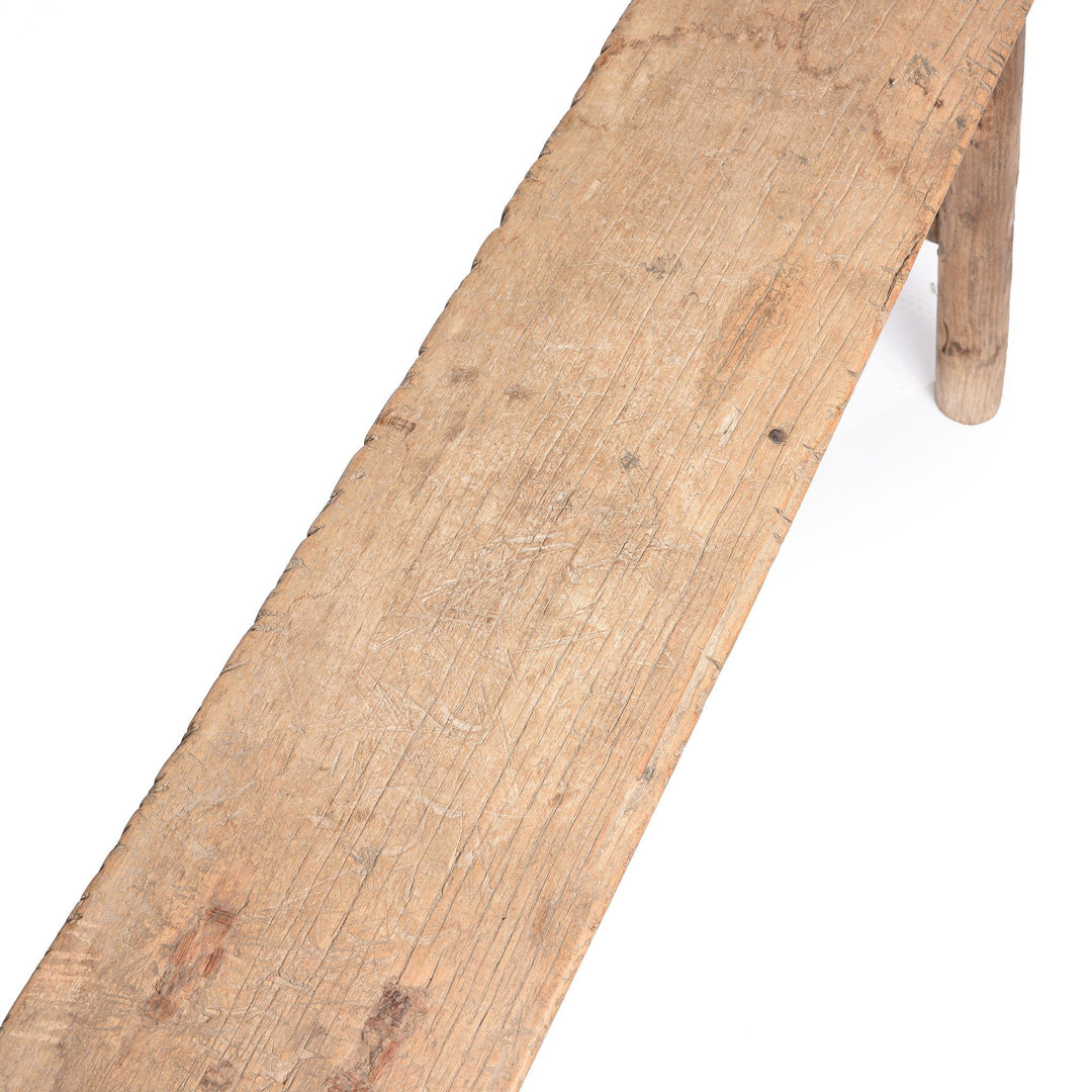 Seat Detail From Old Chinese Elm Bench | Indigo Antiques