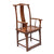 Side Profile View of an Antique Elm Chinese Officials Hat Chair From Shanxi - 19thC | Indigo Antiques