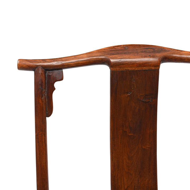 Carving detail from an Antique Elm Chinese Officials Hat Chair From Shanxi - 19thC | Indigo Antiques