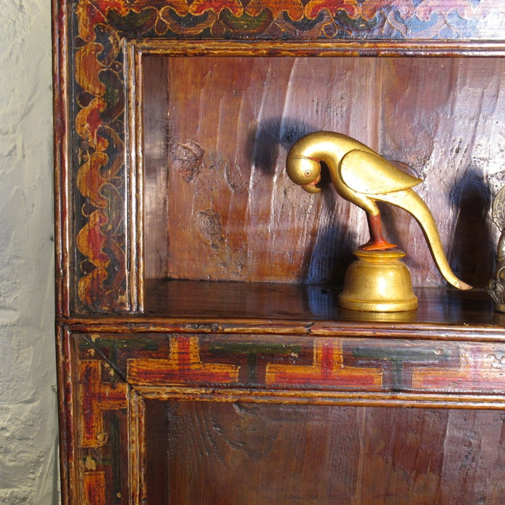 Tibetan Tiger Shelf with Original Paint - 19thC | Indigo Oriental Antiques