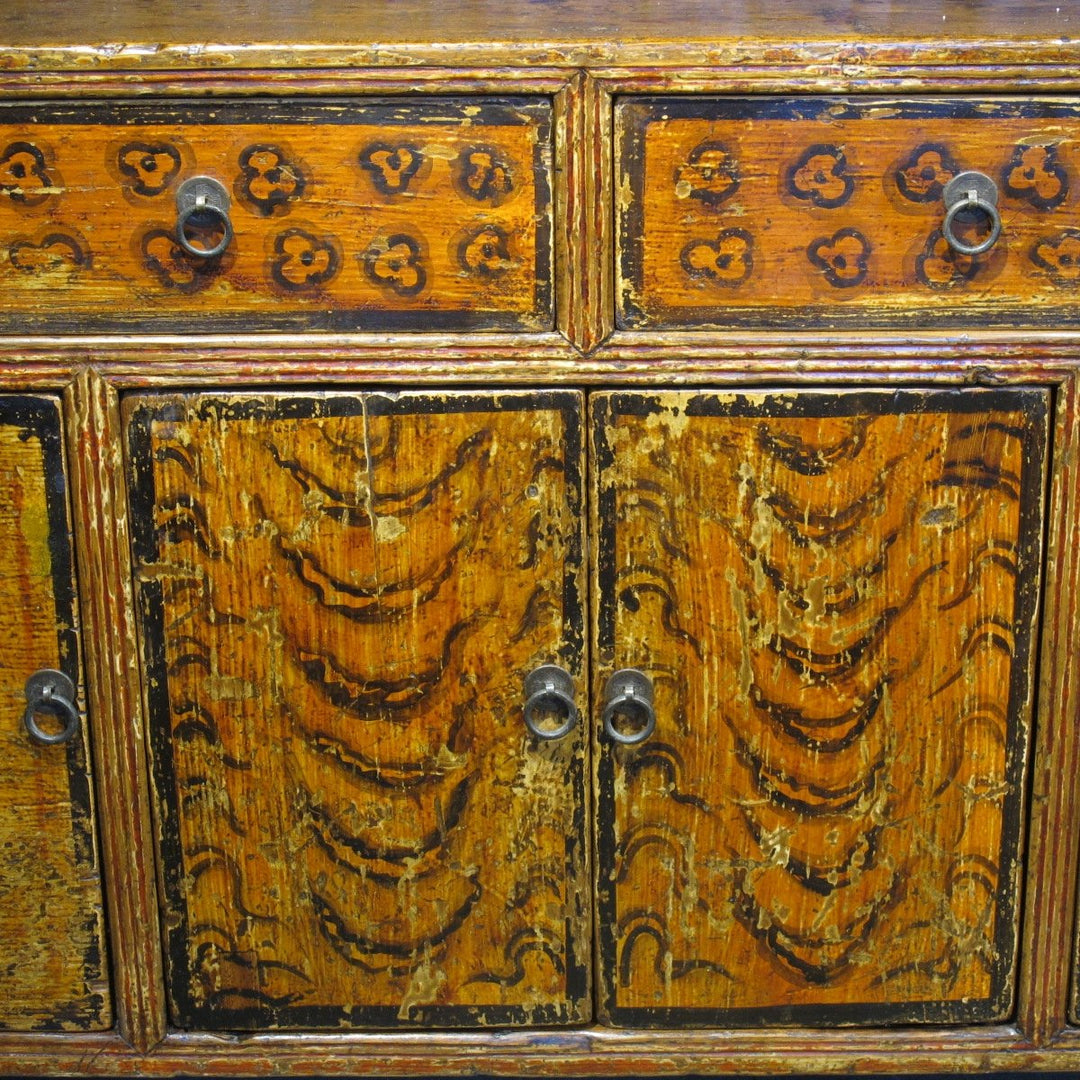 Tibetan Tiger Shelf with Original Paint - 19thC | Indigo Oriental Antiques