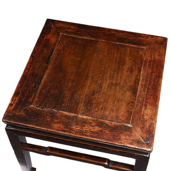 Chinese Elm Square Side Tables  - 19thC