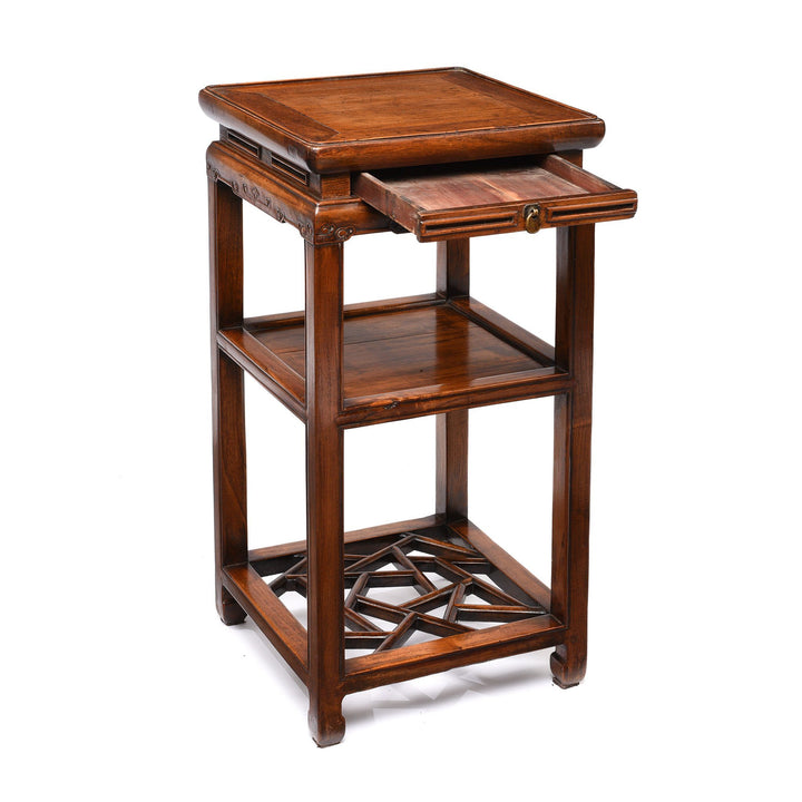 Open Draw View Of Chinese Flower Stand - Early 20thC | Indigo Antiques