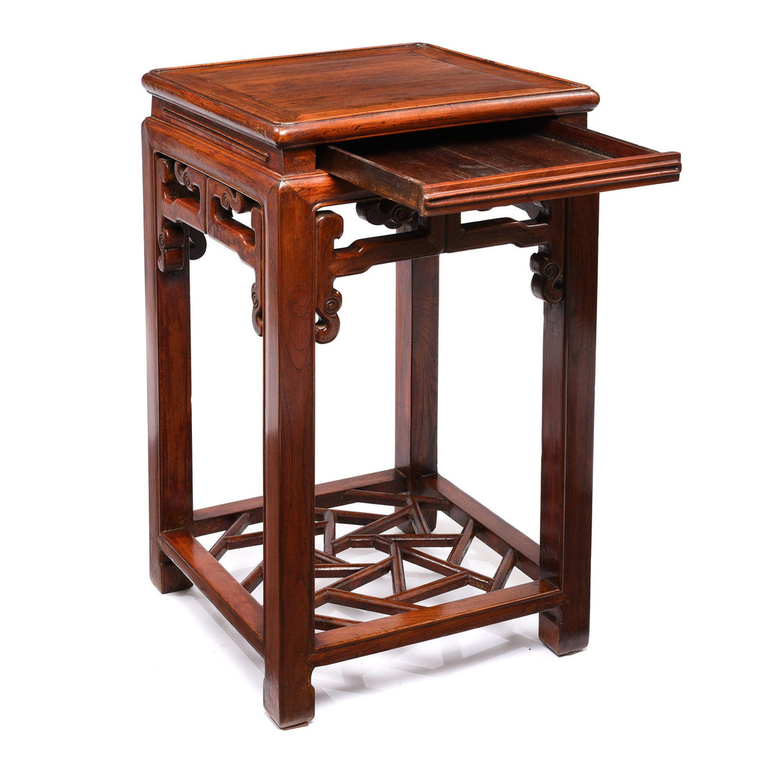 Open Draw View Of Chinese Flower Stand - Early 20thC | Indigo Antiques