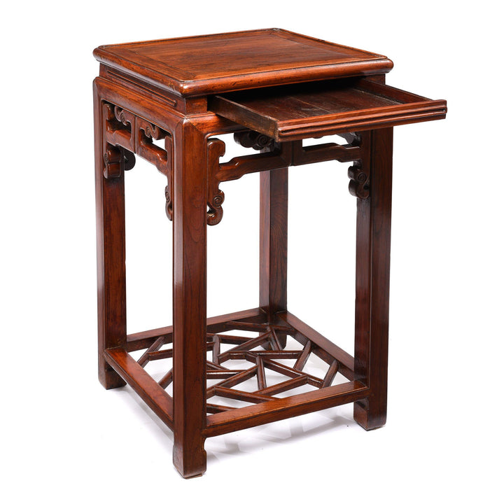 Open Draw View Of Chinese Flower Stand - Early 20thC | Indigo Antiques