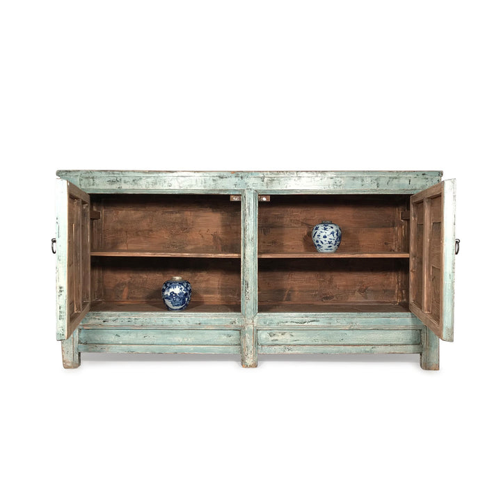 Painted Sideboard From Mongolia - Ca 1920 - 163 x 45 x 85 (wxdxh cms) - C1544