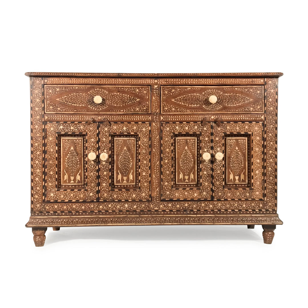 Antique Bone Inlay Sideboard - Ca 1920 | Indigo Oriental Antiques