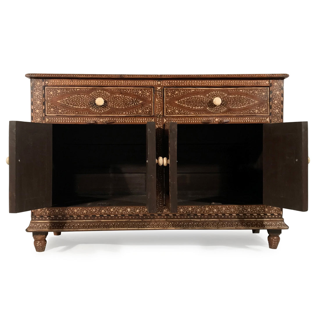 Antique Bone Inlay Sideboard - Ca 1920 | Indigo Oriental Antiques