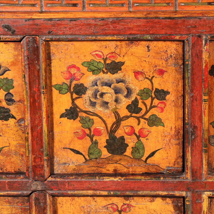 Antique Painted Tibetan Altar Cabinet - 19thC | Indigo Oriental Antiques