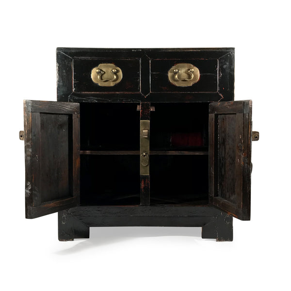 Black Lacquer Sideboard From Tianjin - 19thC