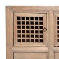 Bleached Lattice Kitchen Cabinet From Tianjin - Late 19thC