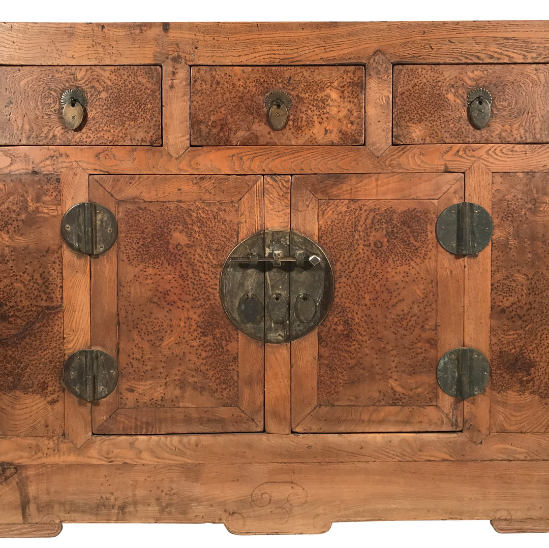 Tianjin Sideboard Made From Burr Elm - 19thC - 99.5 x 52 x 84 (wxdxh cms) - C1421