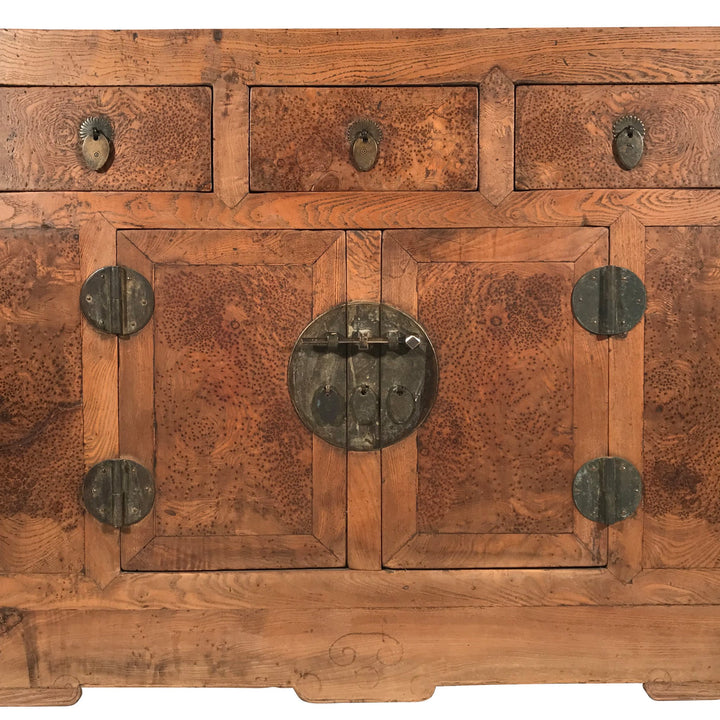 Tianjin Sideboard Made From Burr Elm - 19thC - 99.5 x 52 x 84 (wxdxh cms) - C1421