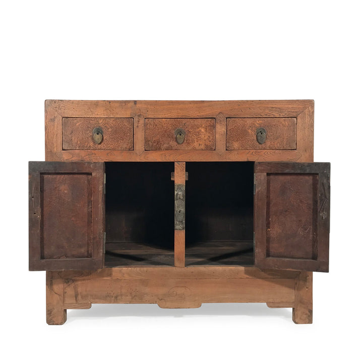 Tianjin Sideboard Made From Burr Elm - 19thC - 99.5 x 52 x 84 (wxdxh cms) - C1421