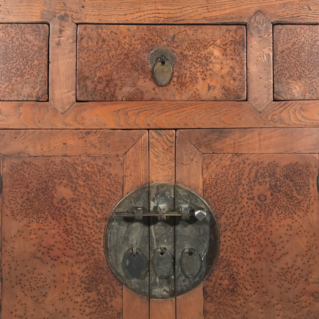 Tianjin Sideboard Made From Burr Elm - 19thC - 99.5 x 52 x 84 (wxdxh cms) - C1421