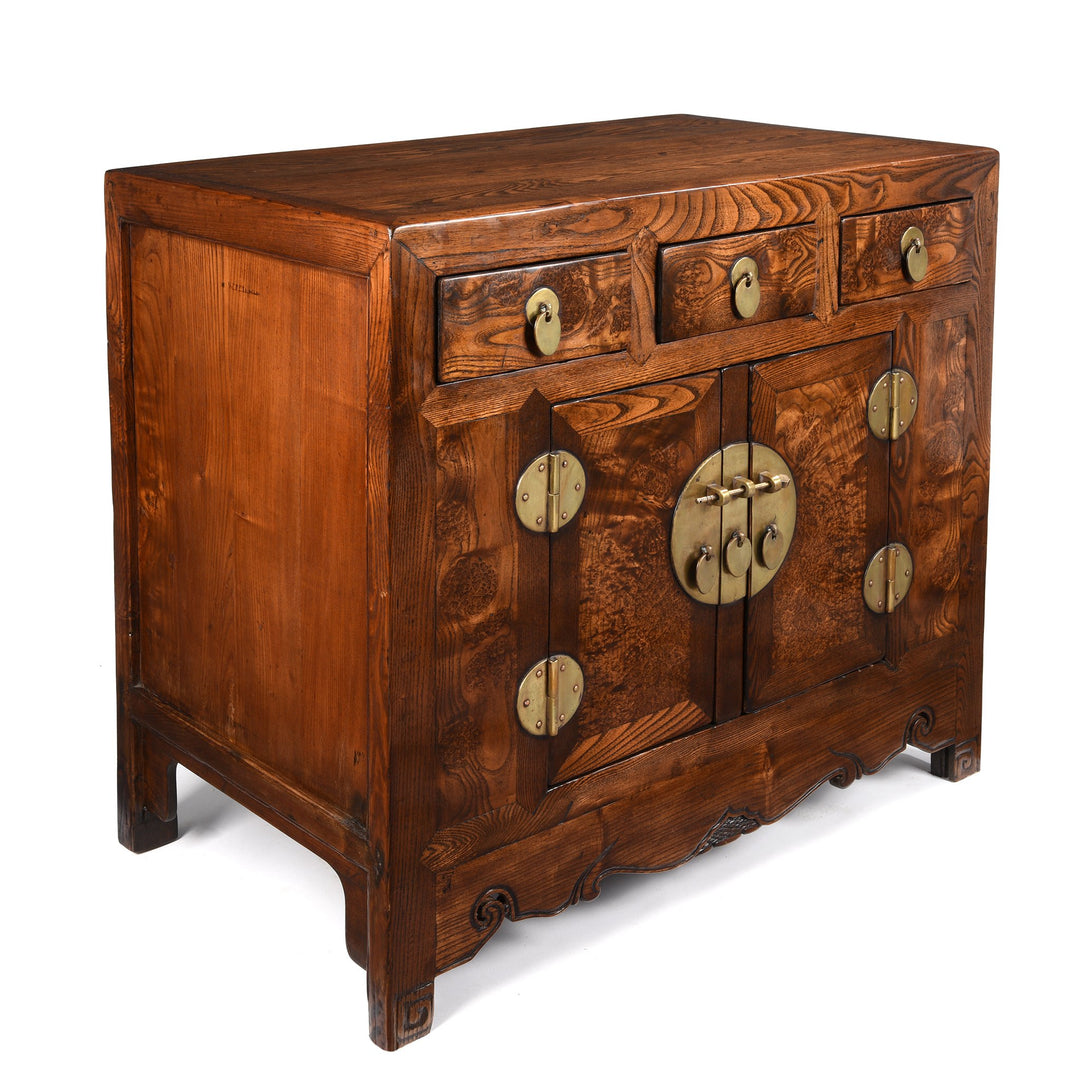 Burr Elm Tianjin Sideboard - 19thC