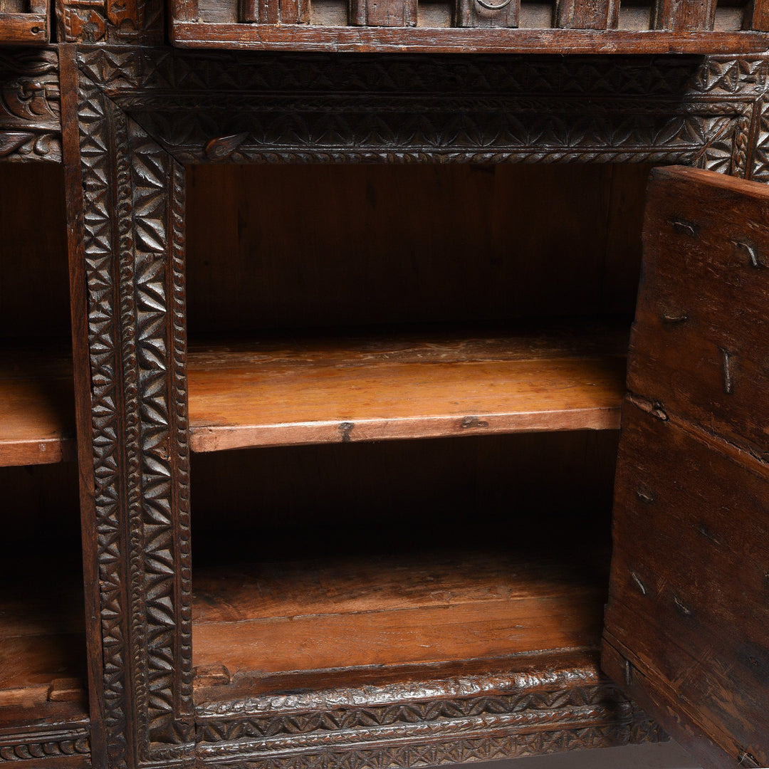 Reclaimed Carved Teak Sideboard | Indigo Antiques
