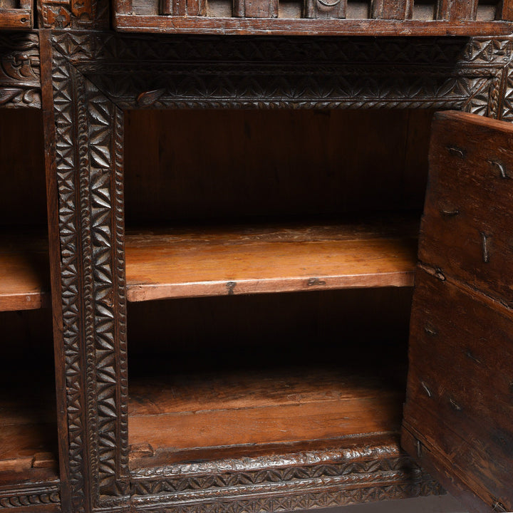 Reclaimed Carved Teak Sideboard | Indigo Antiques