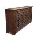 Carved Indian Sideboard Made From Old Reclaimed Teak