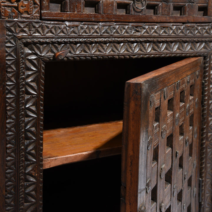 Reclaimed Carved Teak Sideboard | Indigo Antiques