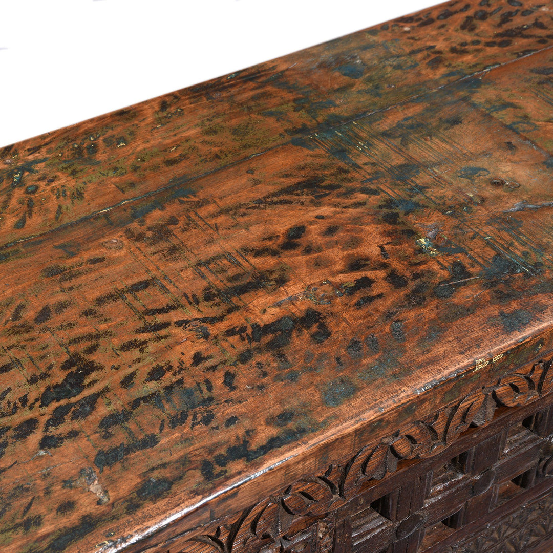 Reclaimed Carved Teak Sideboard | Indigo Antiques