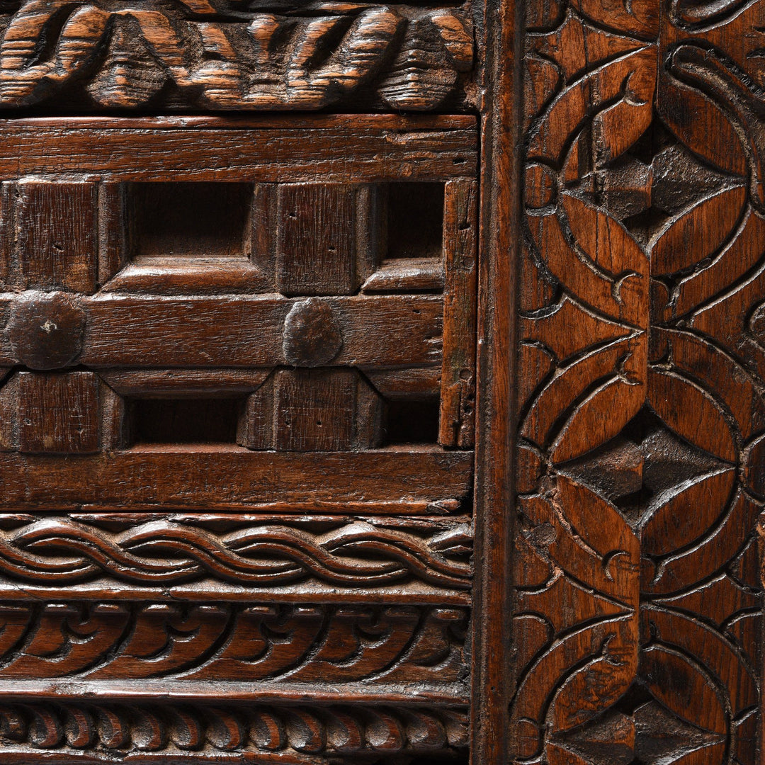 Reclaimed Carved Teak Sideboard | Indigo Antiques