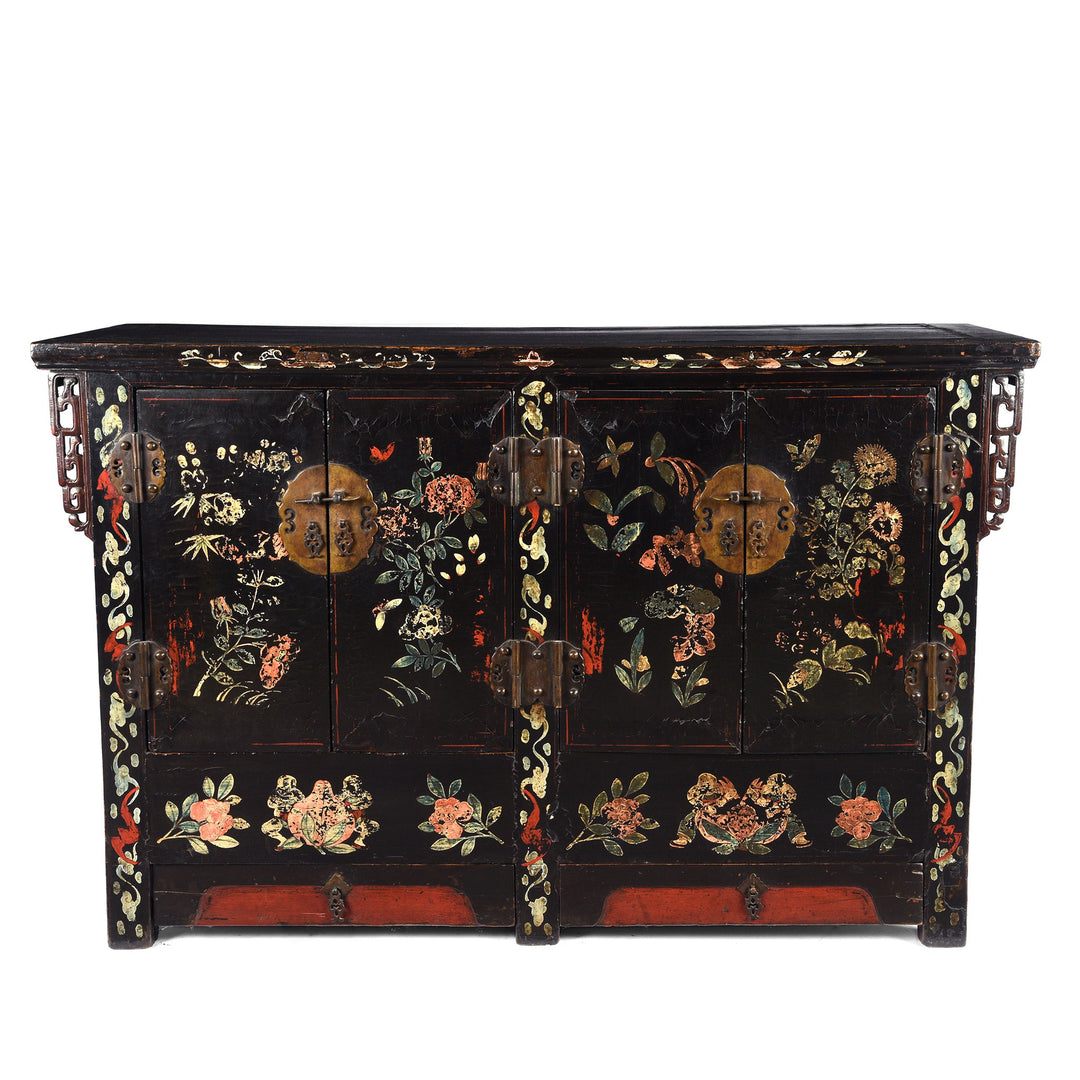 Chinese Black Lacquer Sideboard - 19th Century | Indigo Oriental Antiques