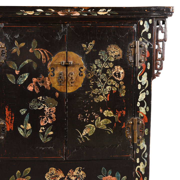 Chinese Black Lacquer Sideboard - 19th Century | Indigo Oriental Antiques
