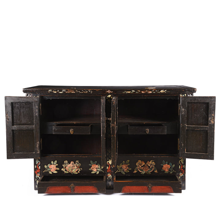 Chinese Black Lacquer Sideboard - 19th Century | Indigo Oriental Antiques