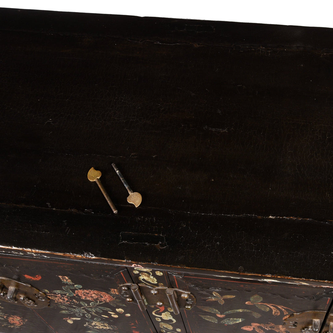 Chinese Black Lacquer Sideboard - 18th Century