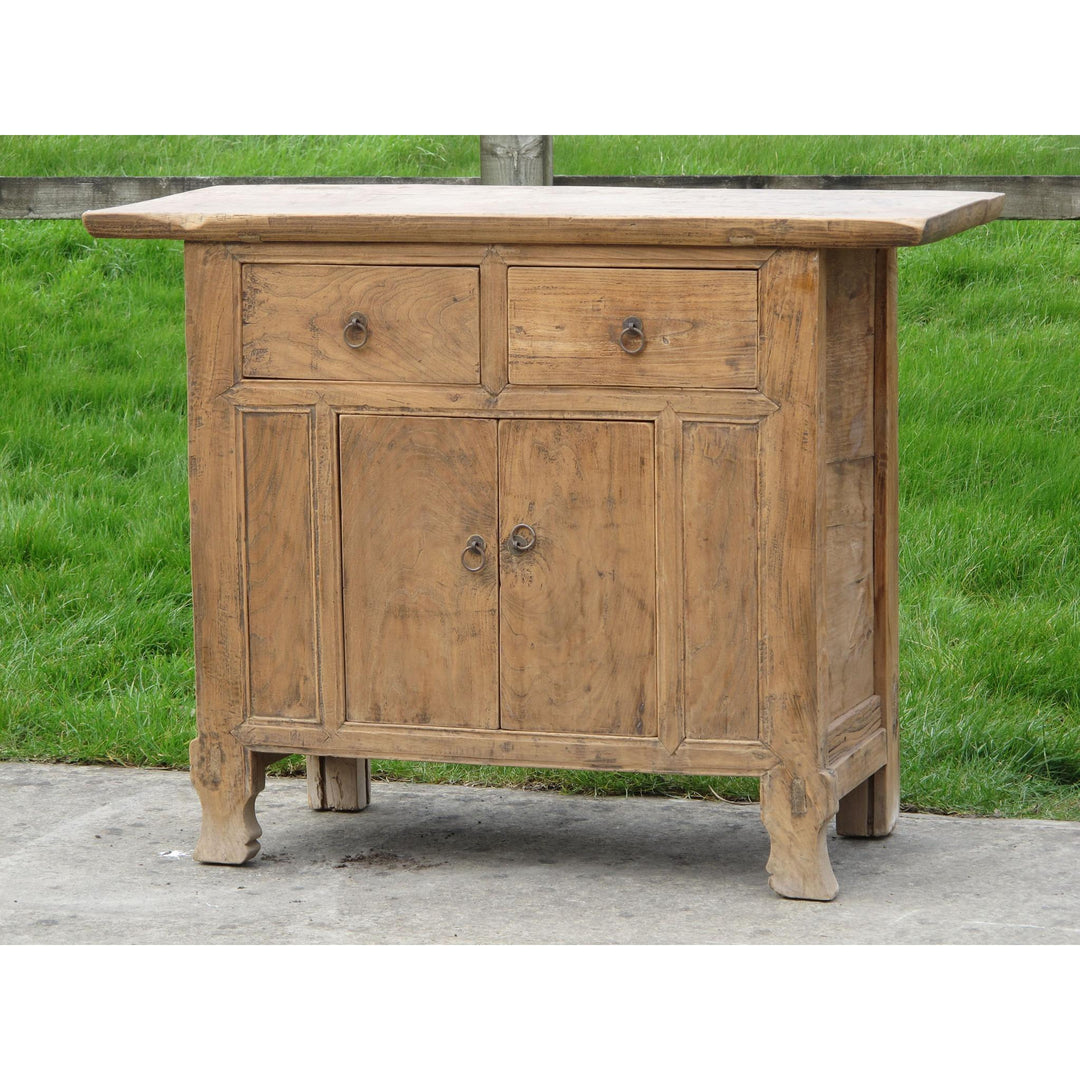 Elm 2 Drawer Sideboard From Gansu - 19thC | Indigo Oriental Antiques