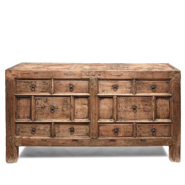 Bleached Elm Chinese Chest Of Drawers From Gansu - Late 19thC | Indigo Antiques